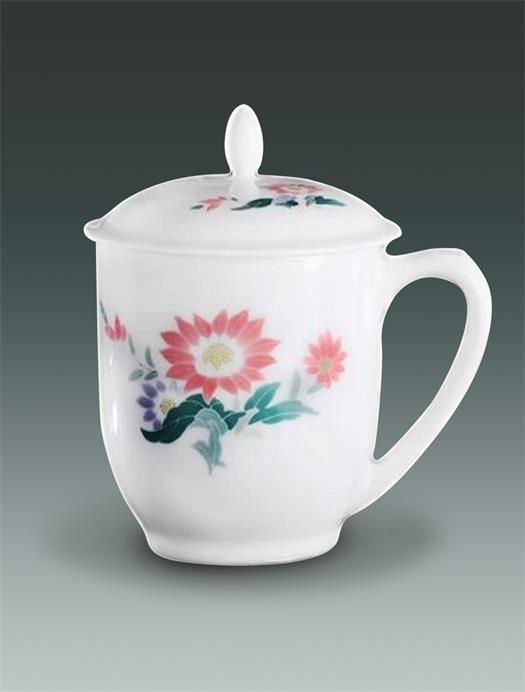 毛瓷杯－《菊花》